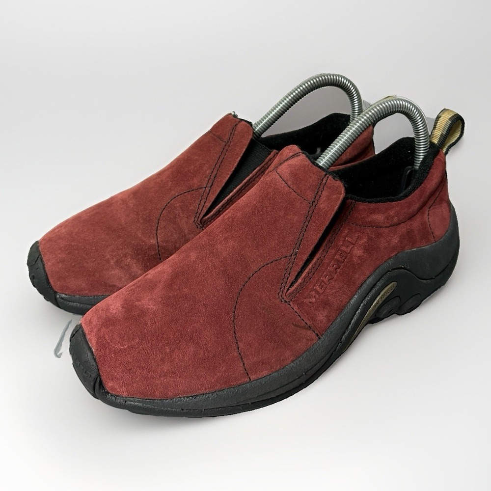 Merrell Jungle Moc Russet Women's US 7 Red Suede Slip On Shoes EU 37.5
